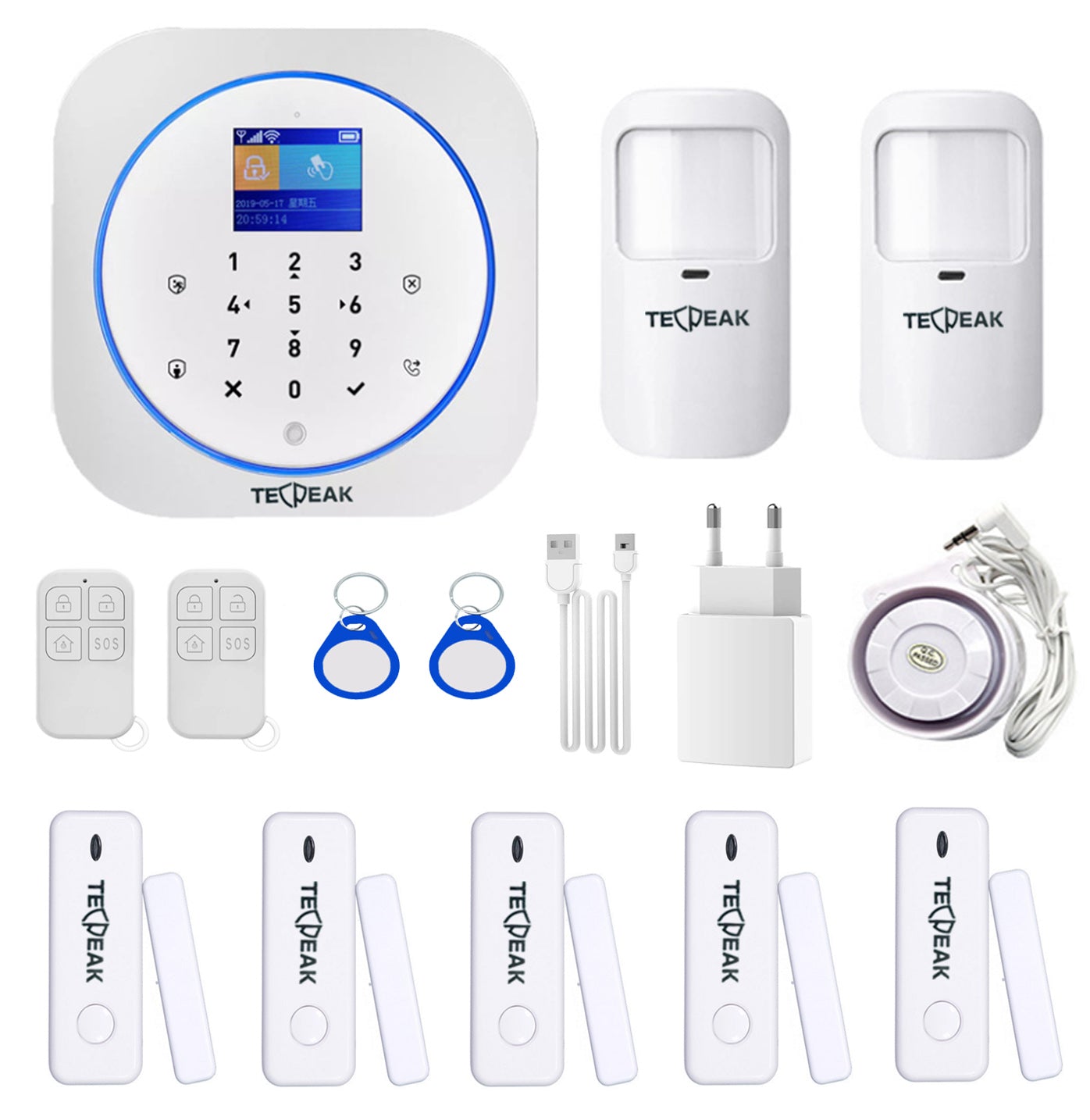 A1 - Système de sécurité WiFi/GSM (Blanc)