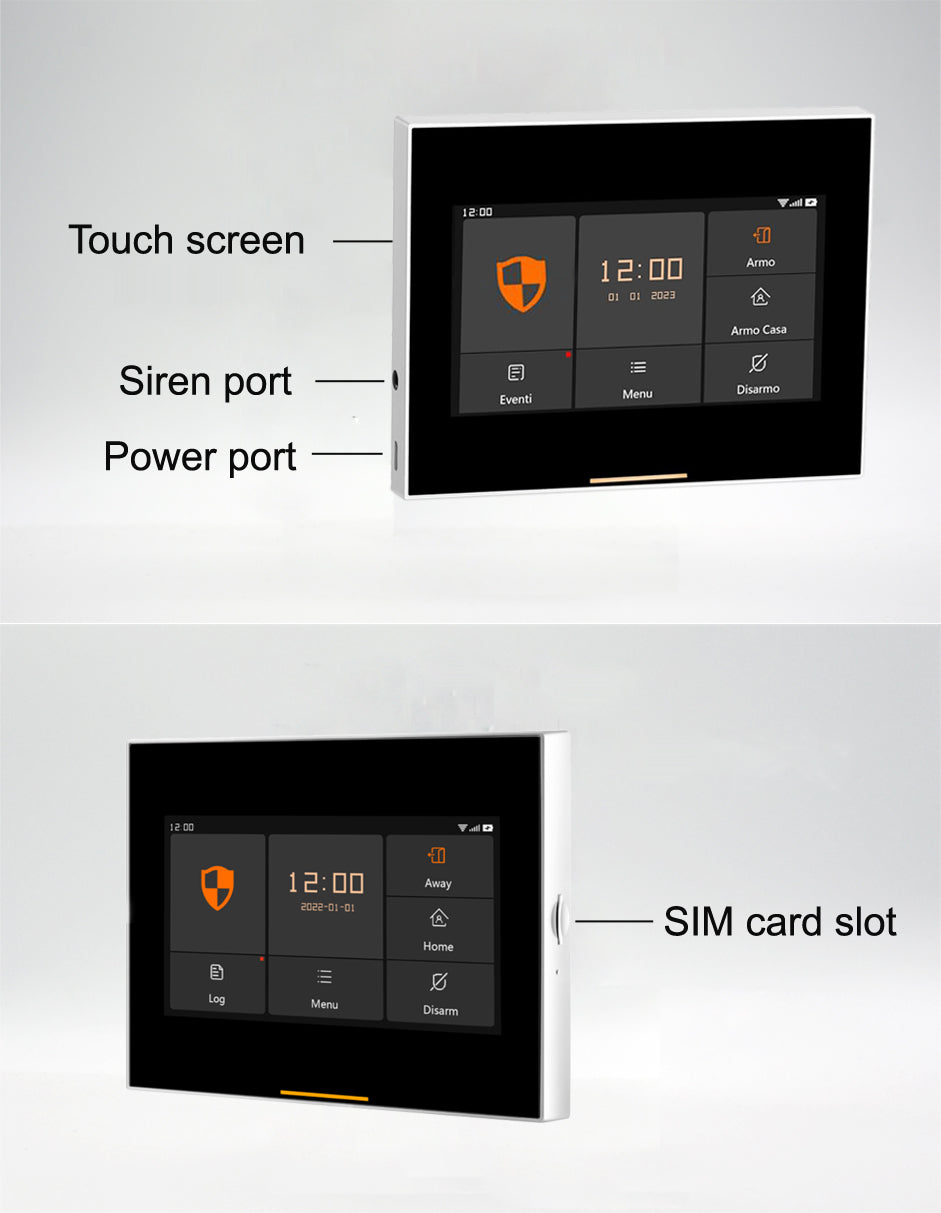 A6 - Système de sécurité WiFi/GSM (Blanc)